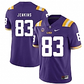 LSU Tigers 83 Jaray Jenkins Purple Nike College Football Jersey Dzhi,baseball caps,new era cap wholesale,wholesale hats